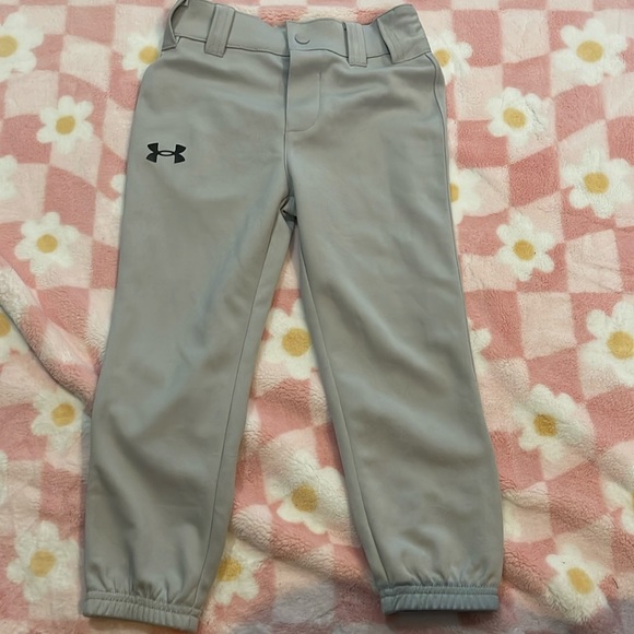 NWOT kid’s gray Under Armour baseball pants 4 - Picture 1 of 4